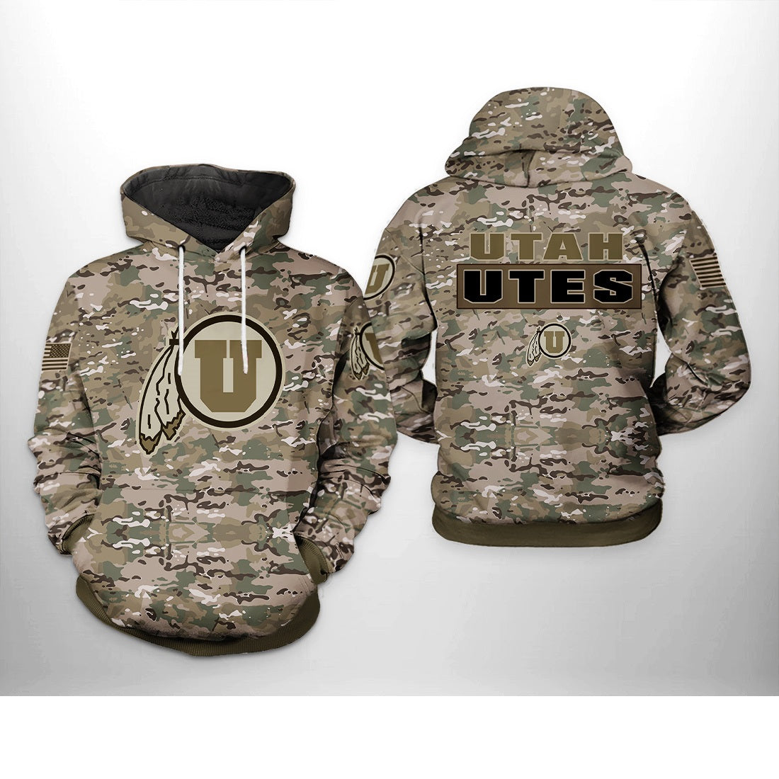 Utah Utes Camo Hoodie - Go Utes!